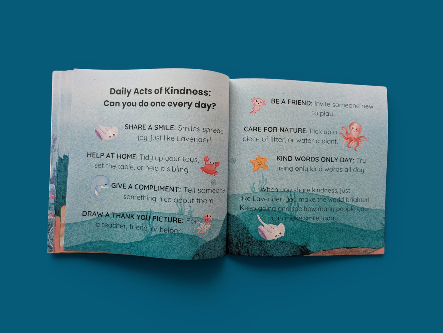 Lavender the Helpful Ray Children's Book