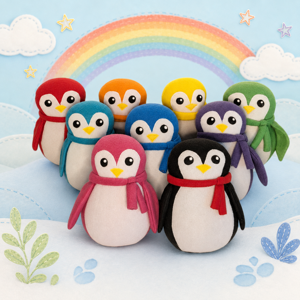 Rainbow Penguins