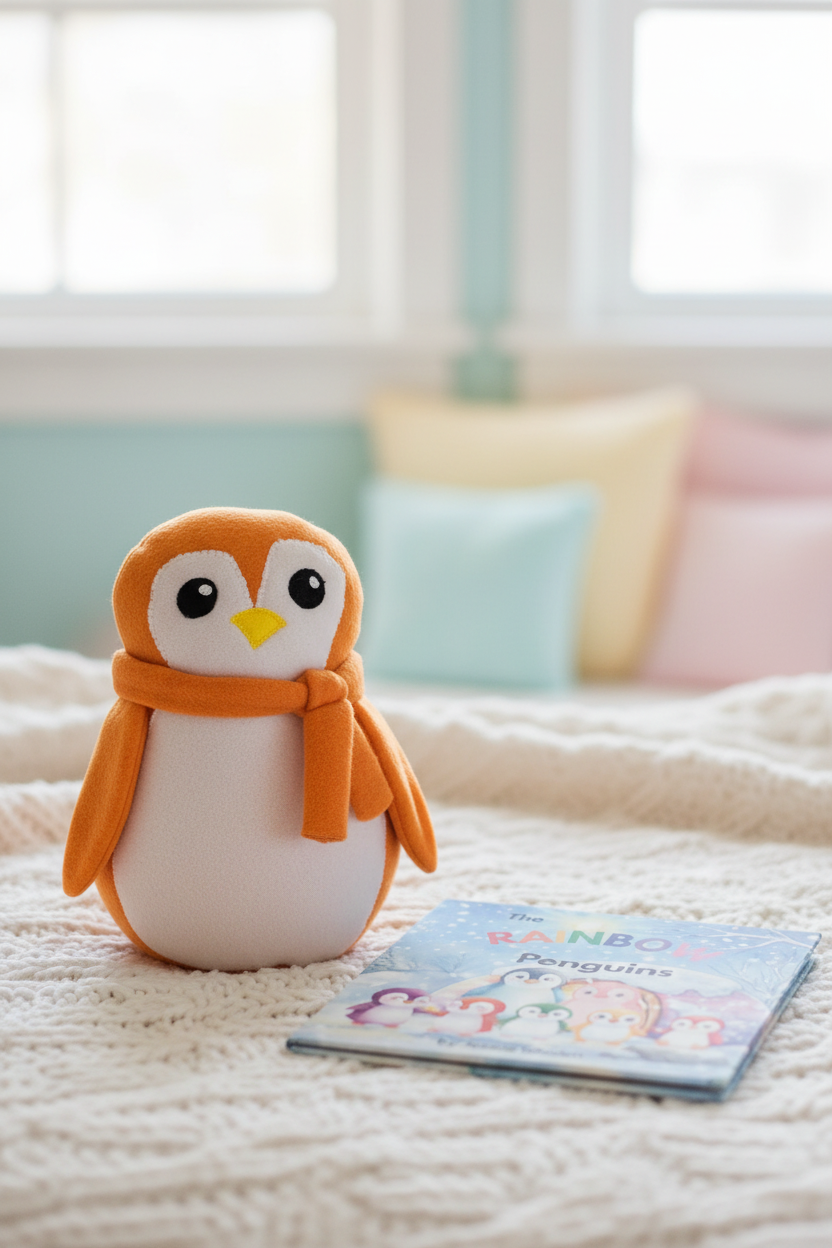 Oliver the Orange Rainbow Penguin